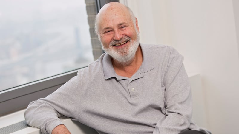 FILE - Writer-director Rob Reiner poses for a portrait, May 2, 2016, in New York. (Photo by...