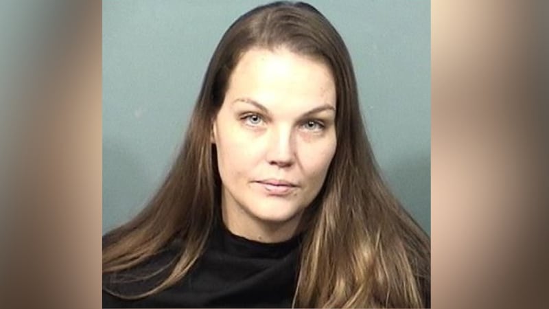 Jamie Leigh Gunn, 33, is accused of leaving her two children unattended inside a vehicle while...