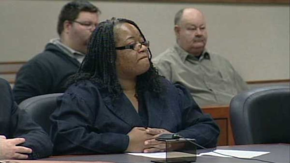 Lavonia Lewars in court on February 26.