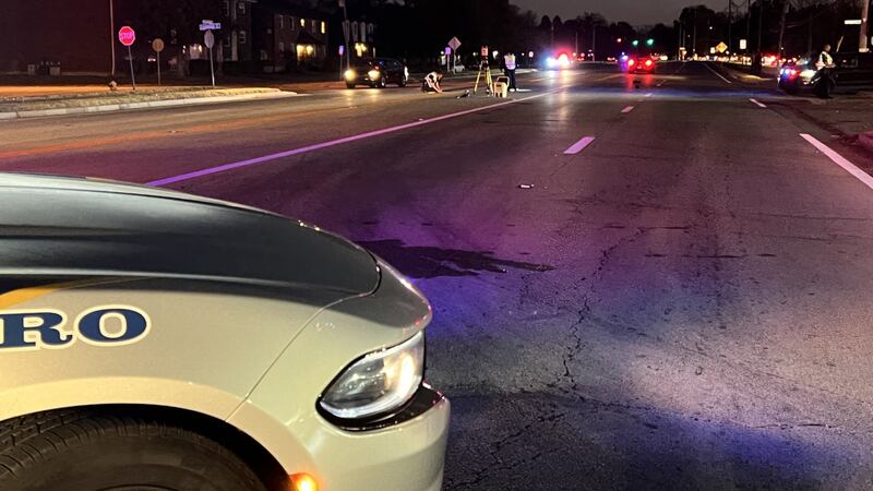 A pedestrian was hit in near Breckenridge Lane and Landside Drive.