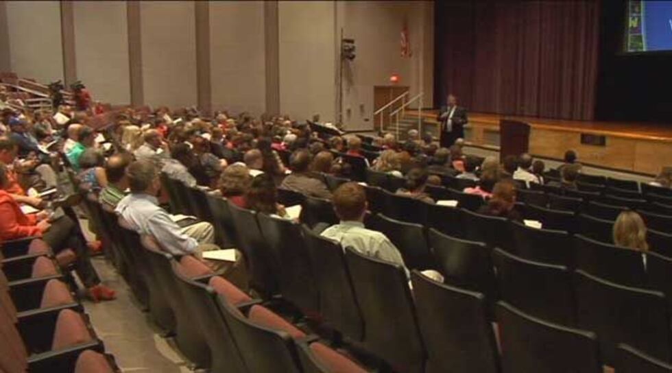 Teachers gathered Thursday night to discuss the topic of religion.