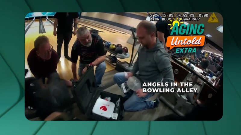 A man collapsed at a bowling alley during league night and three bystanders stepped in and...