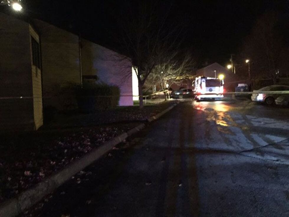 Streets leading in and out of the apartment complex were closed. (Source: WLEX-TV)