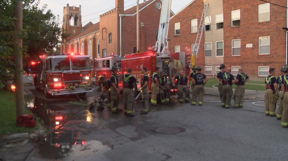 The fire was reported in the 1600 block of Plymouth Court around 7:45 p.m. on Monday. (Source:...