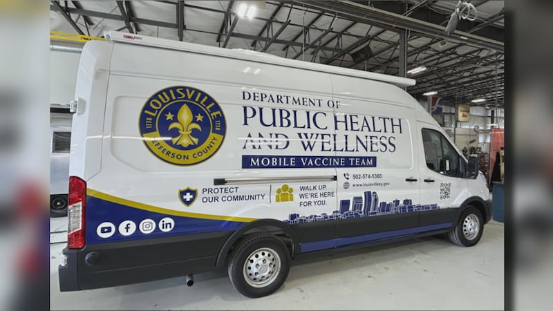 The new mobile immunization clinic plans to travel all around Louisville to bring the flu shot...