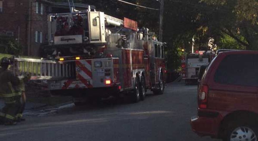 Louisville firefighters on the scene at 2739 Brownsboro Road.
