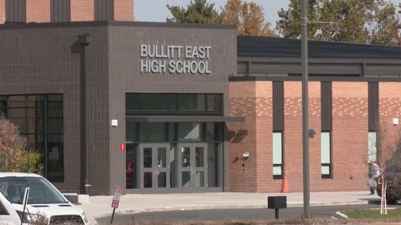 Outside of Bullitt East High School on Oct. 26, 2026.