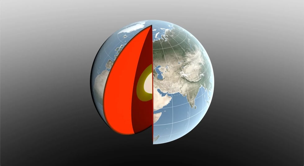 Water sloshing between the land and oceans shifts Earth’s center of mass relative to its...