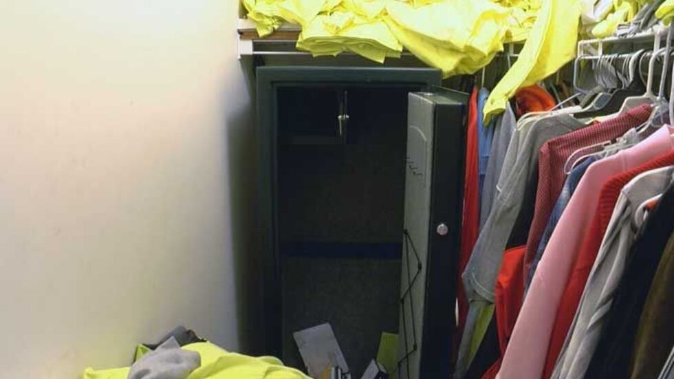 Guns, cash and jewelry were taken during the burglary. (Source: James Thomas, WAVE 3 News)