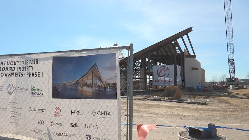 The final structural beam was placed on top of the Kentucky Expo Center's new...