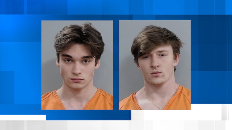 A criminal complaint states that 18-year-old Angus Thompson (left) of Louisville and...