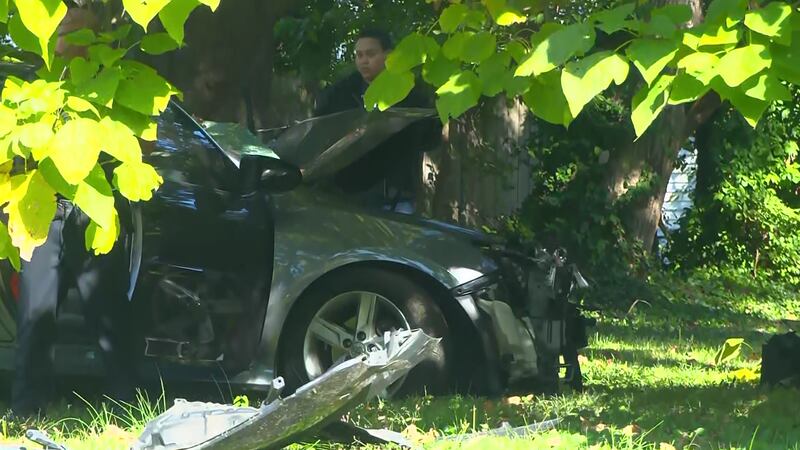A teen was found shot inside a crashed car in the California neighborhood Friday afternoon.
