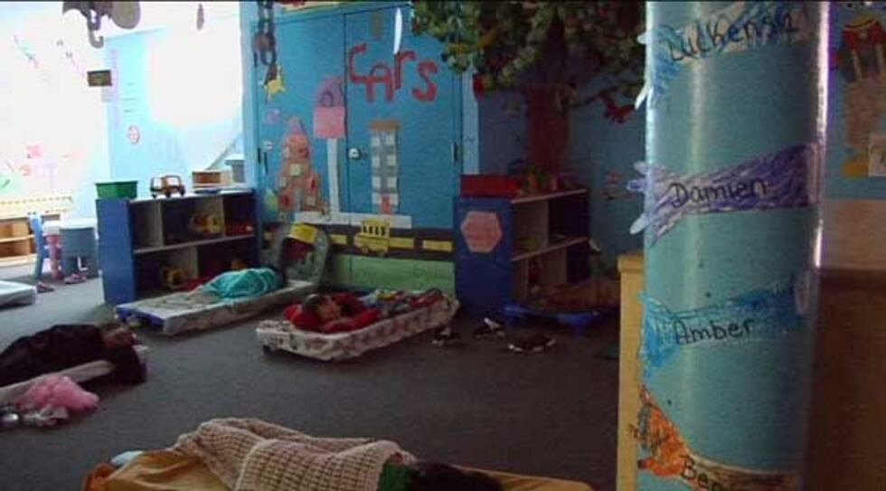 Kids napping at Southside Christian Child Care.