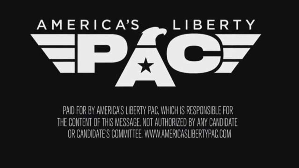 The ad is critical of the Patriot Act. (Source: America's Liberty)