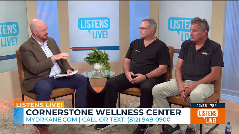 Garrett Moore welcomes Cornerstone Wellness Center to the Listens Live! studio.