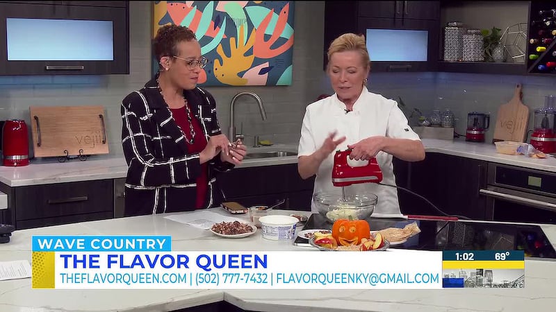 Dawne Gee welcomes The Flavor Queen to the WAVE County studio to demonstrate her Snickers Dip...