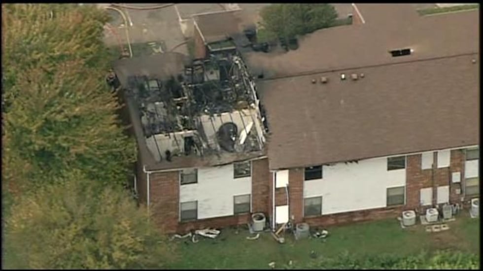 The fire gutted several units.