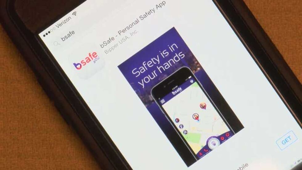 The bSafe app helps parents keep track of their kids. (Source: WAVE 3 News)