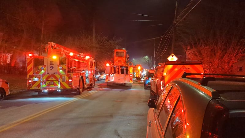 LFD responding to a fire in Old Louisville