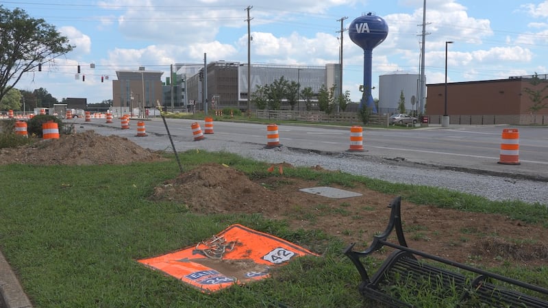 For more than a year, drivers near the new Louisville VA Medical Center have navigated two...