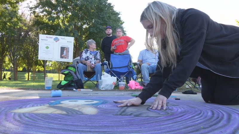 Via Colori brings chalk art to Waterfront Park.