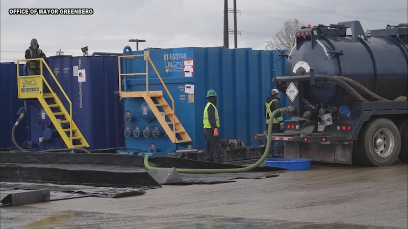 Work crews have prevented 30,000 gallons of oil from getting into local waterways, according...