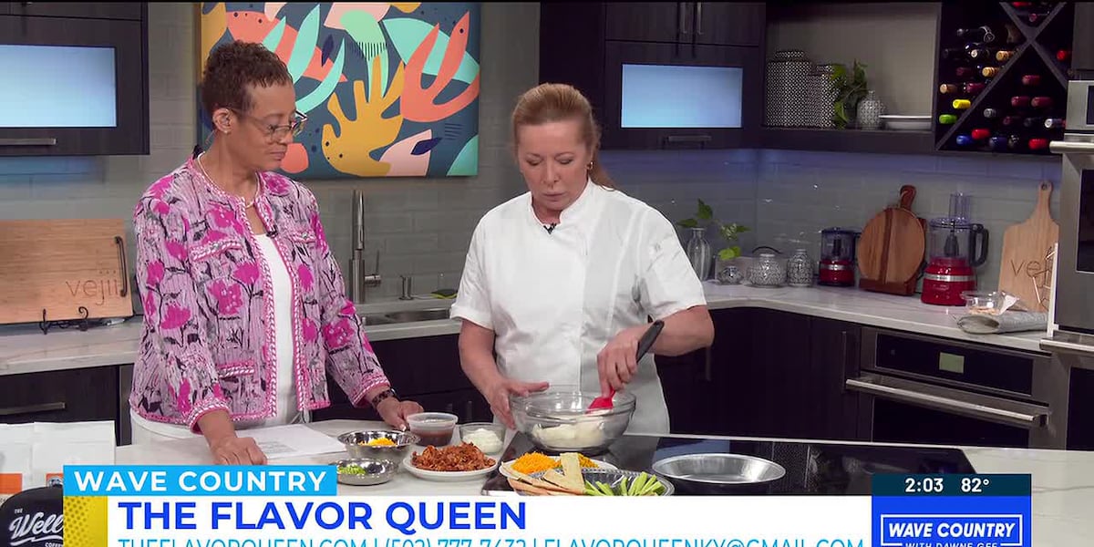 The Flavor Queen - Roasted Corn Queso Nachos