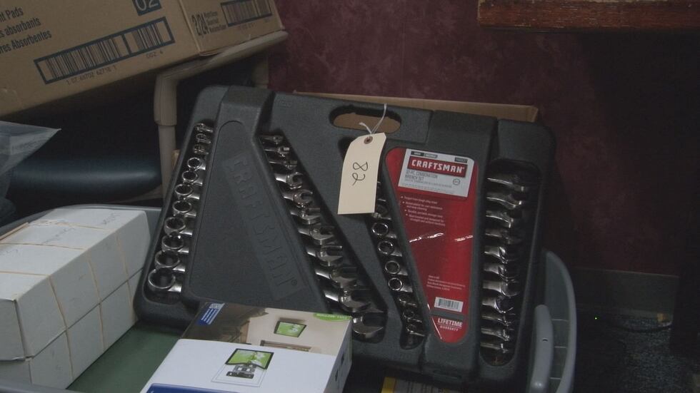 A lot of the items to be auctioned off are new. (Source: WAVE 3 News)