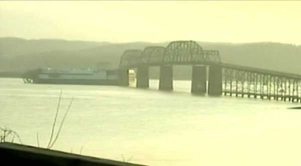The Eggner Ferry Bridge and the Delta Mariner