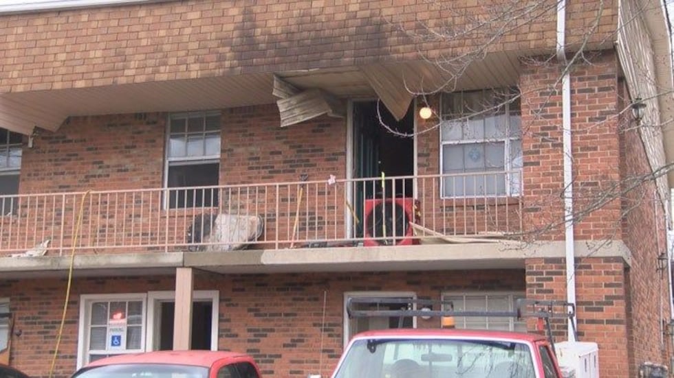 Fire officials say most of the damage was contained to one apartment. (Source: Miles Jackson,...