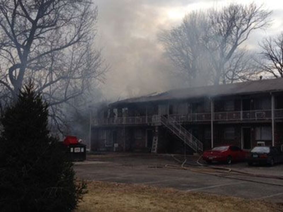Two units on the second floor were heavily damaged and another 12 units were impacted by smoke...