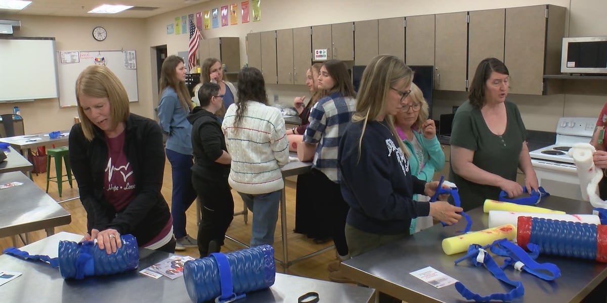 Louisville high school students participate in “Stop the Bleed” to learn lifesaving aid techniques