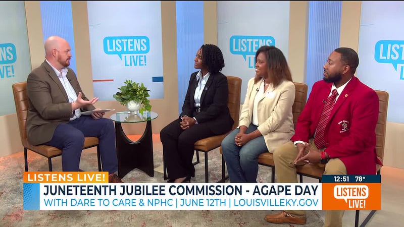 Garrett Moore welcomes the Juneteenth Jubilee Commission to the Listens Live! studio.