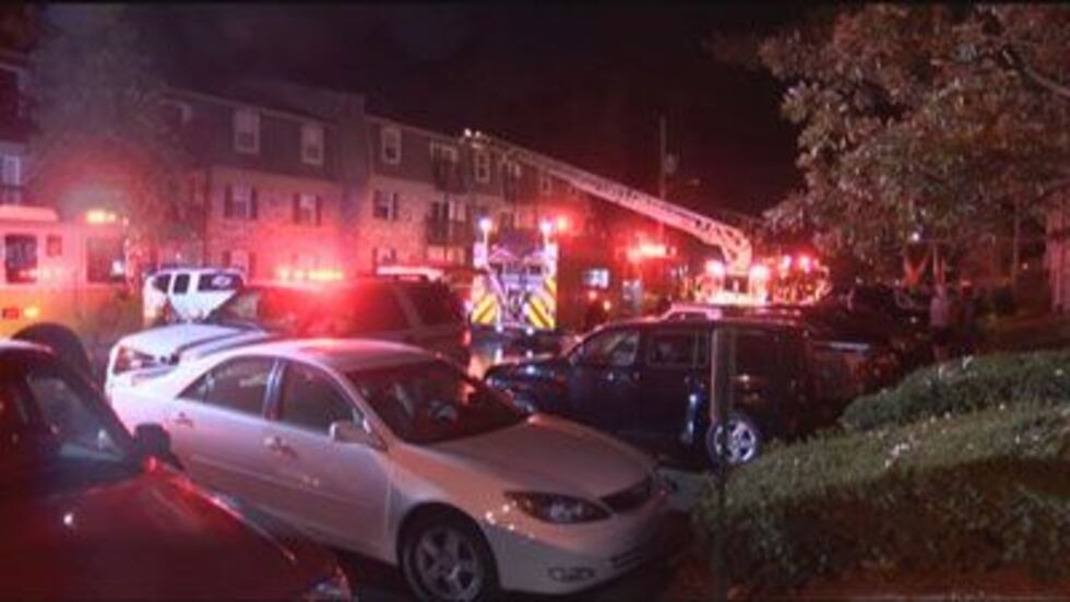 A fire in an apartment building woke residents early Saturday morning.
