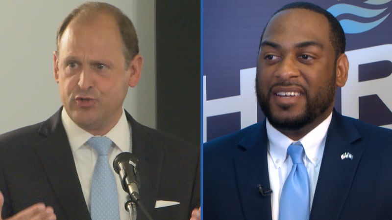 Andy Barr (left) and Charles Booker