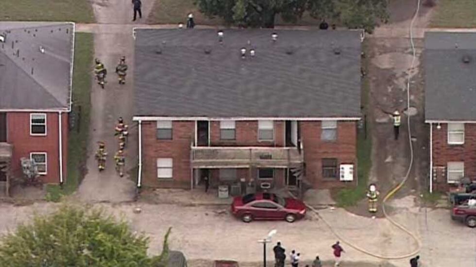 Firefighters from Buechel quickly brought the fire under control. (Source: Air 3, WAVE 3 News)