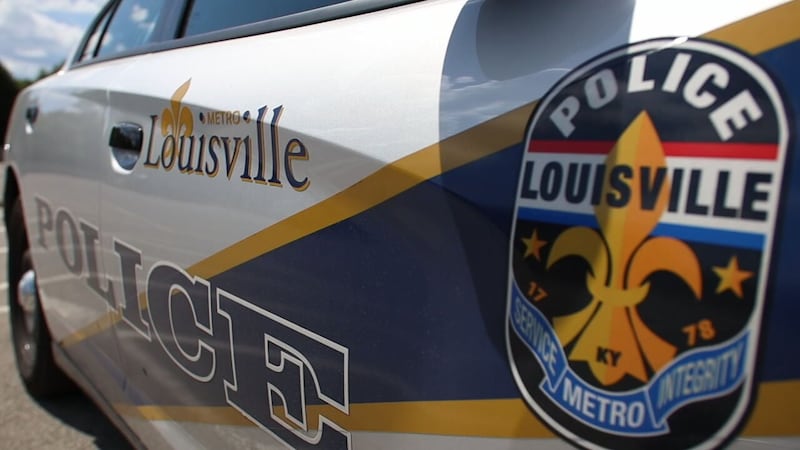 A Louisville Metro Police cruiser