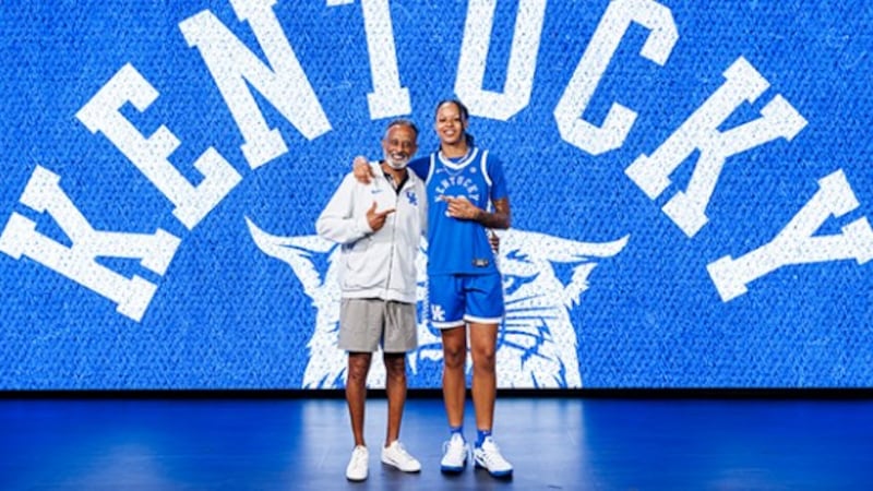 UK coach Kenny Brooks announced the signings Wednesday of Me'Arah O'Neal (right) and Jemma...