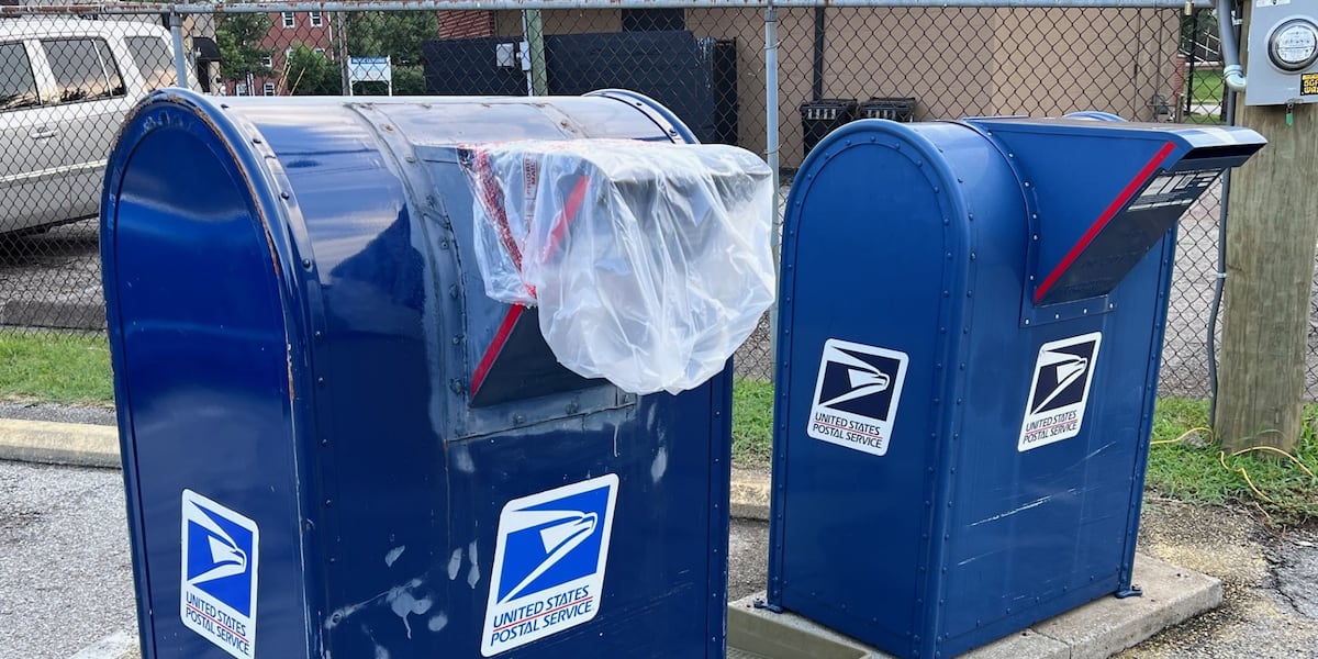 Investigation begins after USPS collection box damaged in Louisville