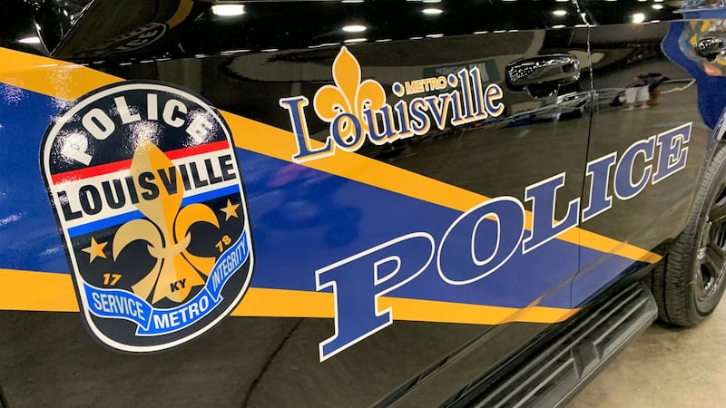 A Louisville Metro Police cruiser