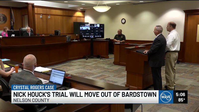 Former Bardstown Police Officer Nick Houck appeared in court on perjury charges Thursday morning.