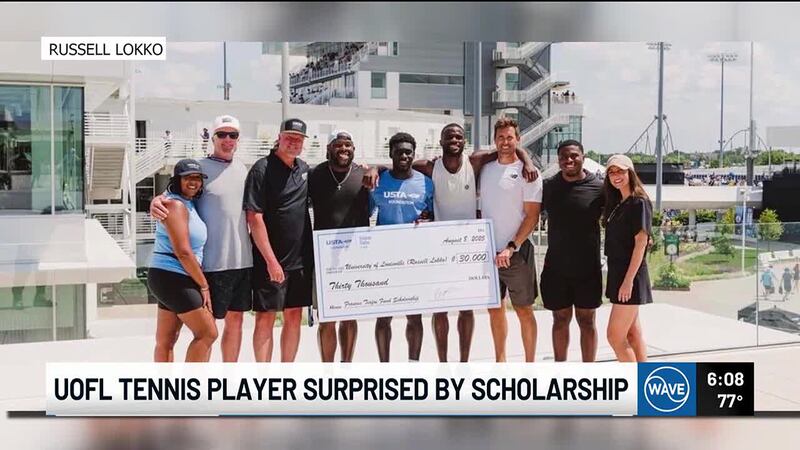 A University of Louisville men’s tennis player just received a game-changing scholarship.