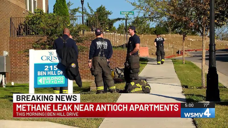 The Nashville Fire Department believes a methane pocket underground forced an apartment...