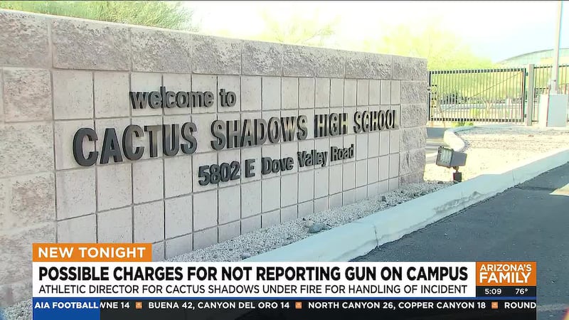 An employee with the athletic department at Cactus Shadows High School is under fire for the...