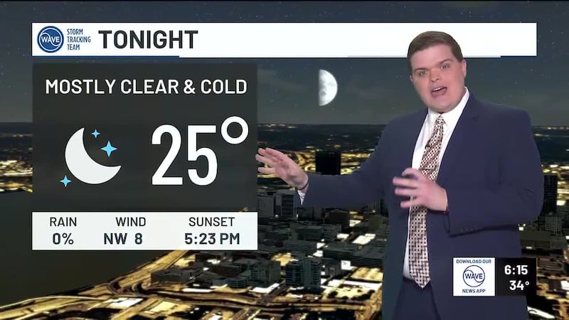 Here’s WAVE News meteorologist Carson Meredith with your forecast.