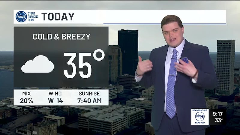 Here’s WAVE News meteorologist Carson Meredith with your forecast.