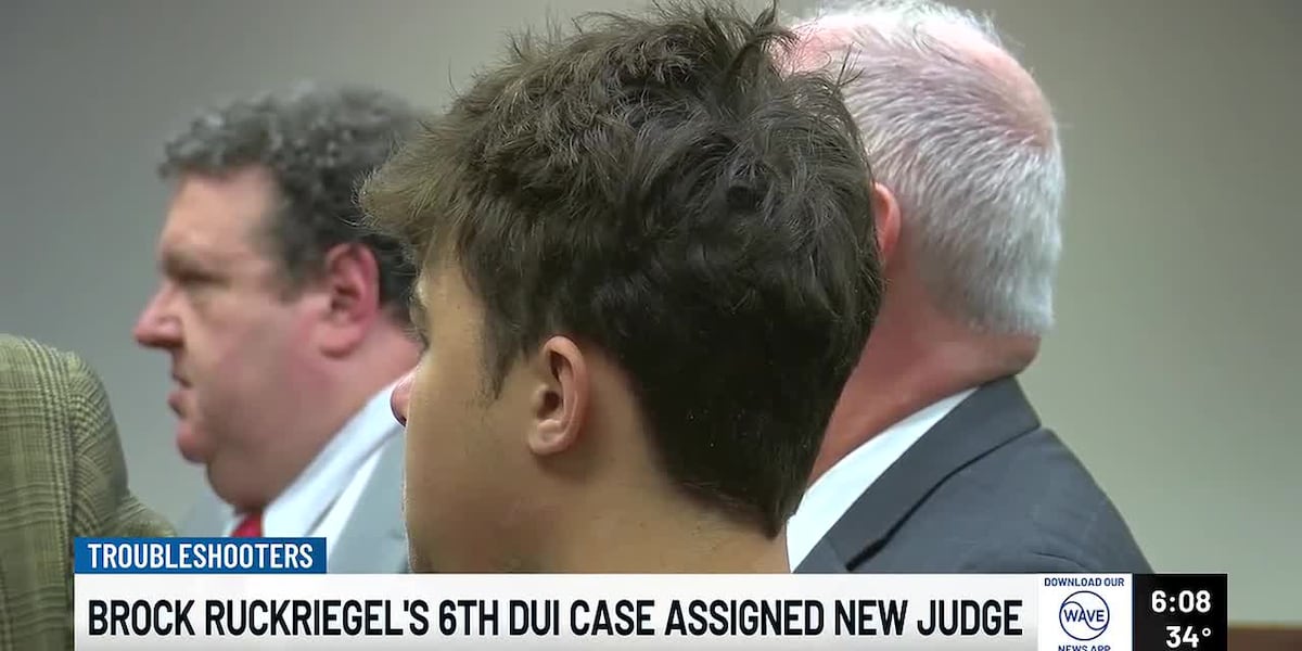 Davidp Ruckriegel New judge takes over for Brock Ruckriegel’s 6th DUI case