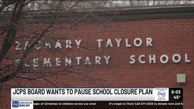 The JCPS board will vote Tuesday night on pausing a school closure plan that would save $4...