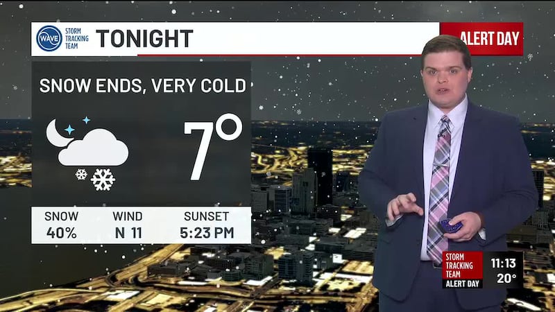 Here’s WAVE News meteorologist Carson Meredith with your forecast.