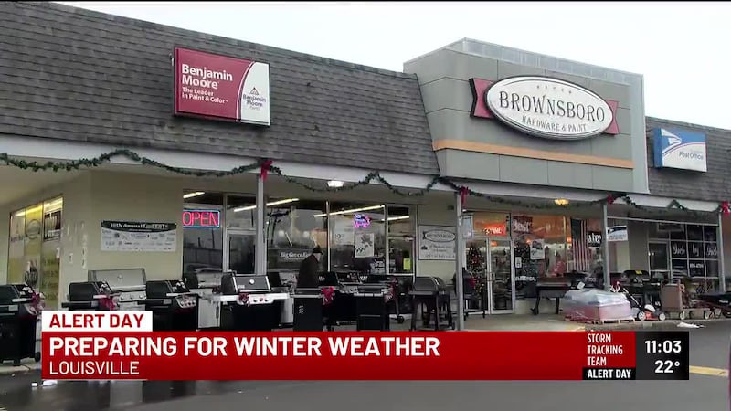 With families preparing their homes for the frigid forecasts, one Louisville hardware store...